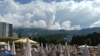 plaža oblaci